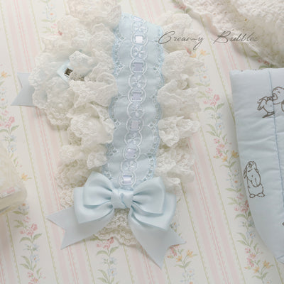 Creamy bubbles~Elegant Lolita Blue-white Hairband   