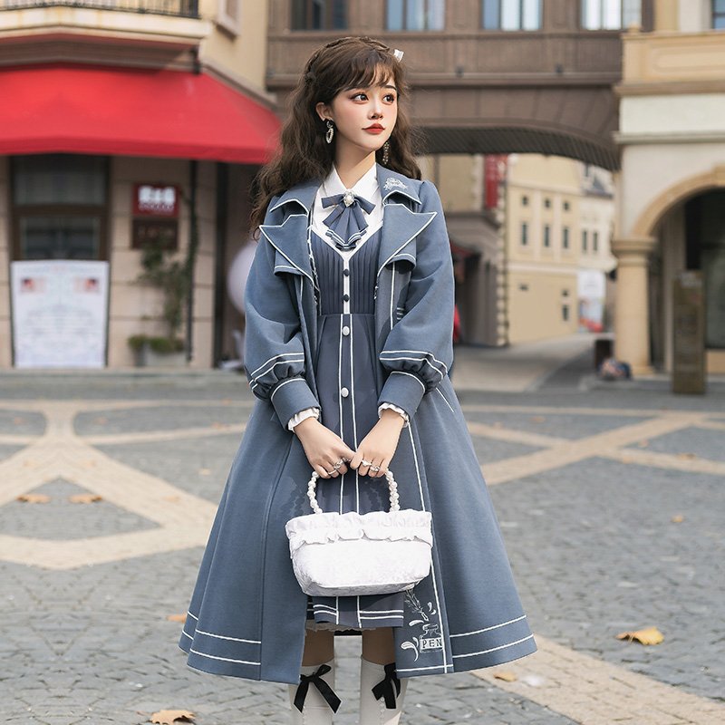 Chunlv Lolita - Book of Lies - Elegant College Style Princess JSK Set
