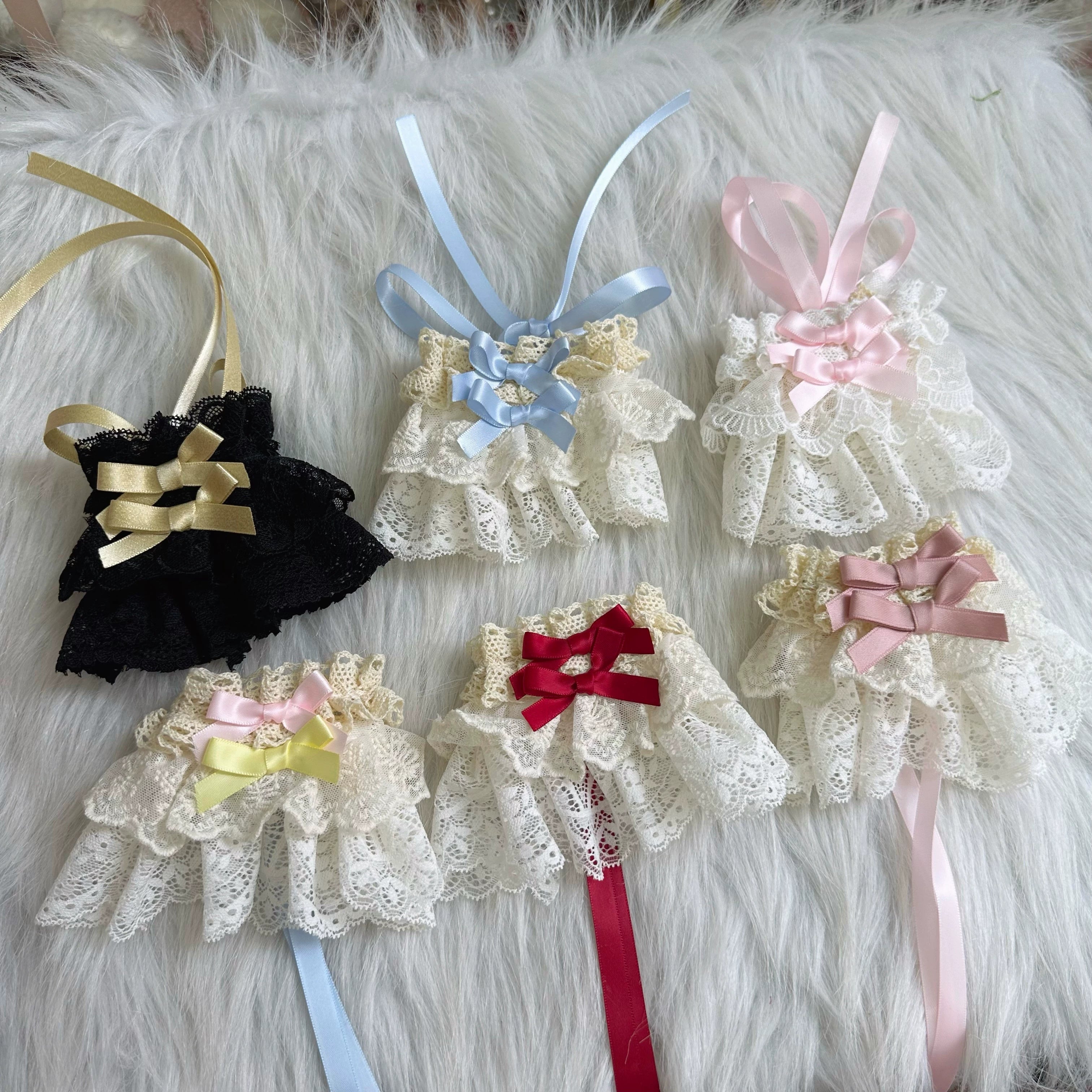 Chestnut Lolita - Sweet Lolita Headdress, Bow and Lace Decoration Cuffs (a pair) Only (please specify your desired color)