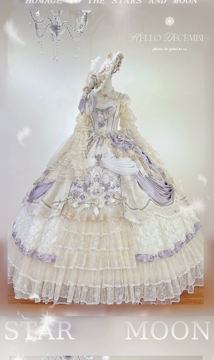 MieYe~Star Moon Praise~Weddiing Lolita Dress Bridal Princess Dress   