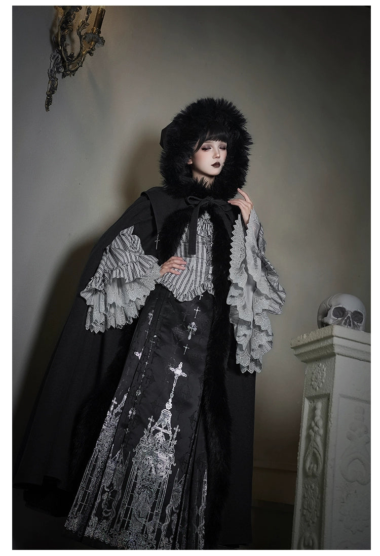 With PUJI - Letter and Poetry · Raven's Night Song - Gothic Lolita Black Cloak