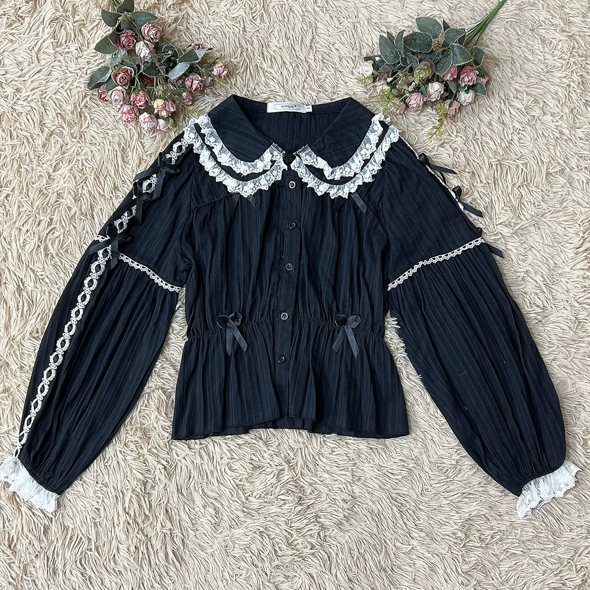 DMFS Lolita - Sweet Lolita Shirt Doll Collar Blouse High-waisted (L M S XL) 39490:620714