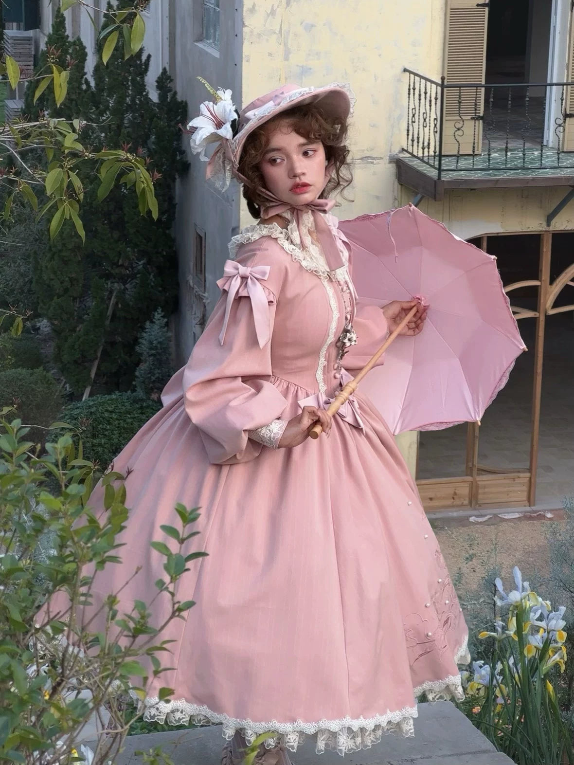 Moon gazing Lily - Classic Lolita Faux Lily Accessories