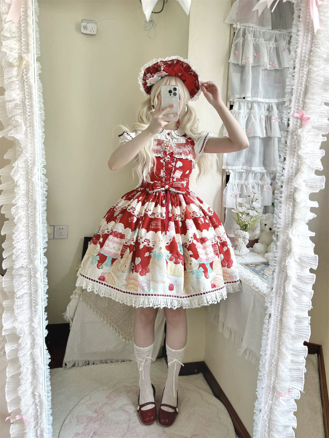 Dark Star Island~Honey Bunny Cake~Sweet Lolita JSK/OP/Strap SK/Shirt 39864:638944