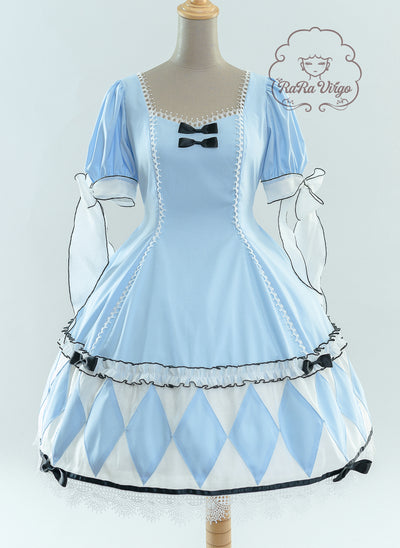 Quaint Lass~Alice~Sweet Lolita Sky Blue OP Dress   