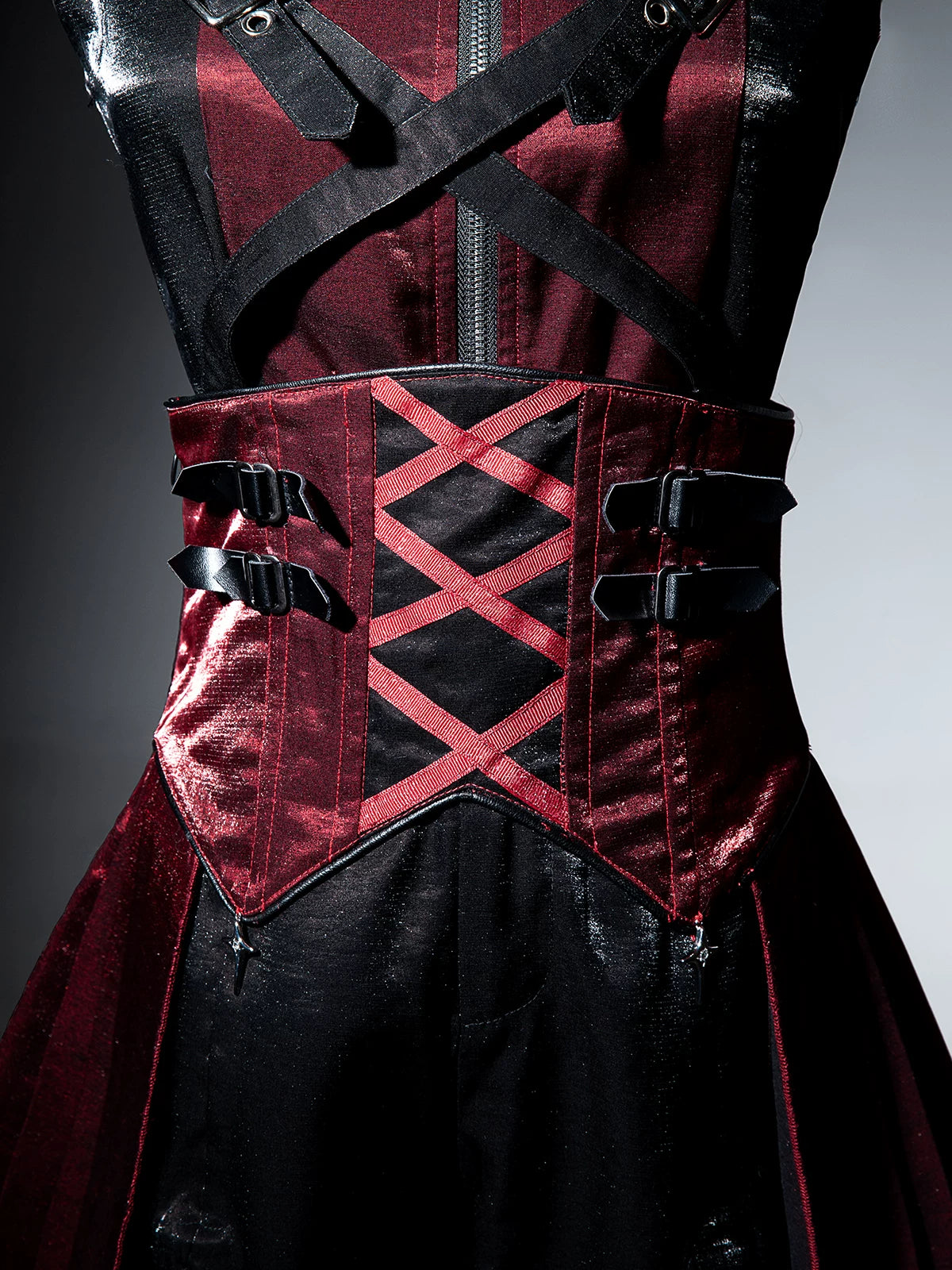 Prime Assassin - Ouji Lolita Suspender Skirt Set, High-low Hem