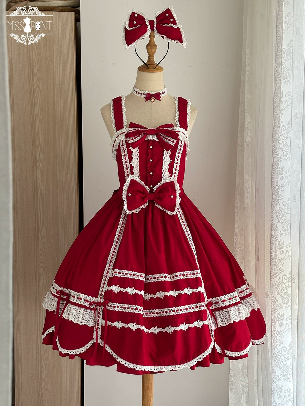 Vintage Petal Rabbit - Cotton Old School Lolita JSK Dress With Petal-Shaped Hem (2XL L M S XL XS) 43136:769650