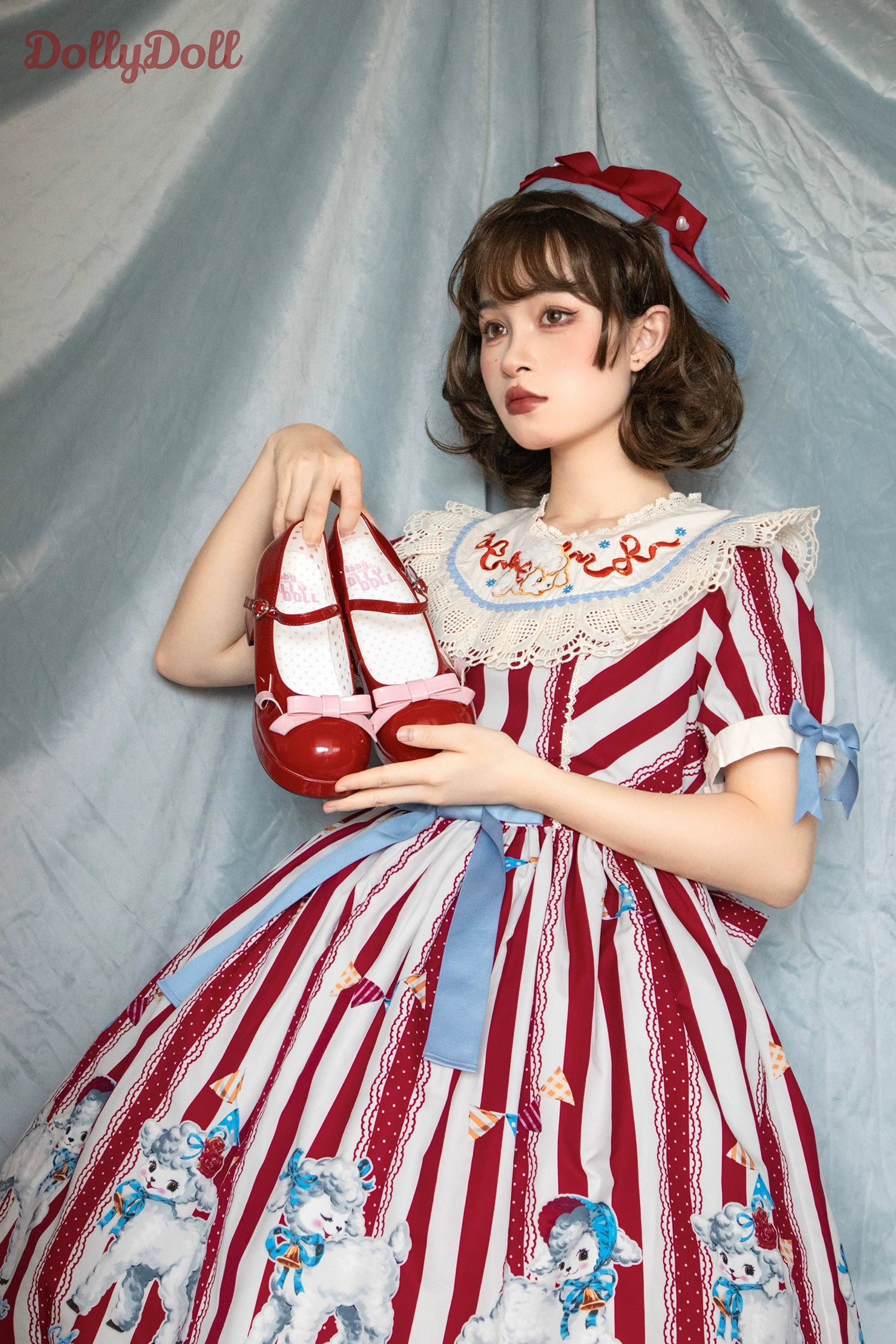 Dolly Doll~Lovers' Gift~Round Toe Middle Heel Mary Jane Lolita Shoes 32678:398002