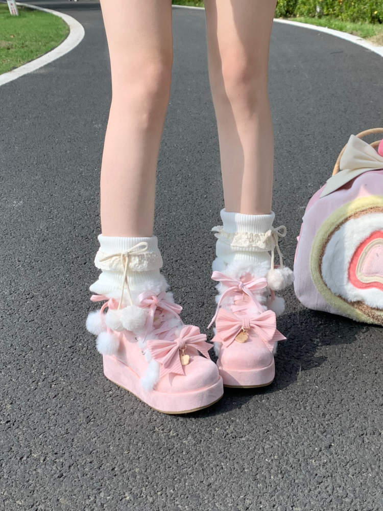 Aimee - Warm - Winter Sweet Lolita Snow Boots Thick Sole Fleece Shoes