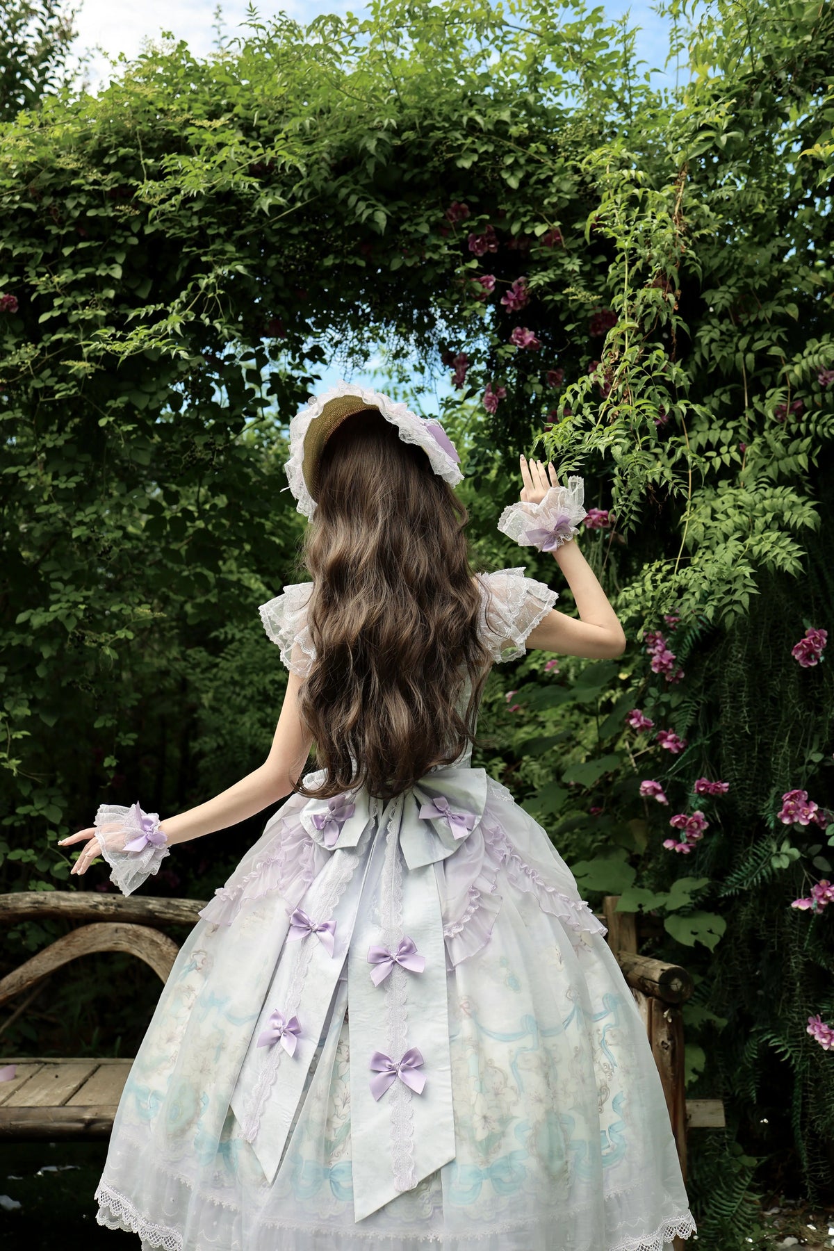 Lily Narrative - Classic Lolita JSK Dress Set, Lily Floral Print 46095:874893