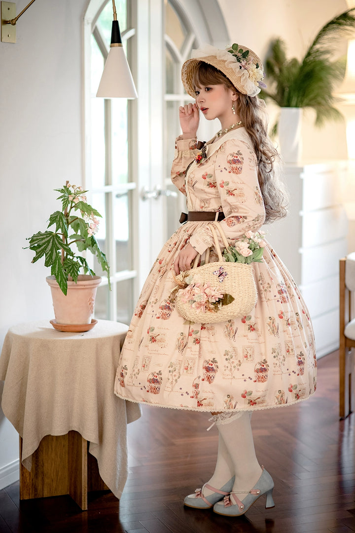 (Buyforme)Miss Point~Forest Lolita Lantern Sleeve OP Casual Dress 29482:342010
