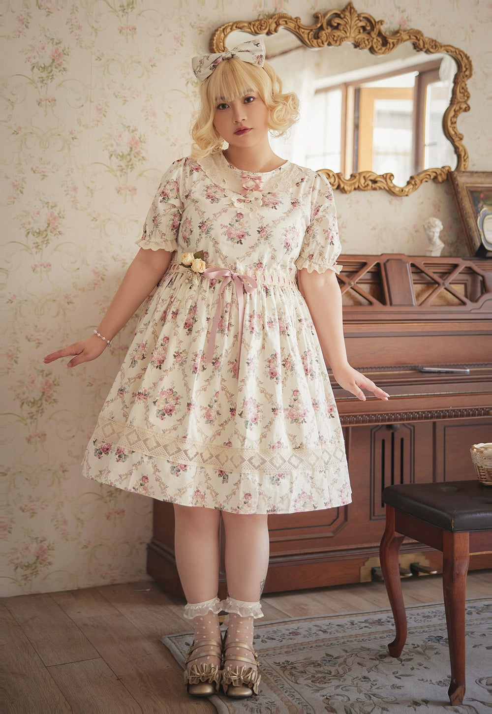 Miss Point~Customized Elegant Lolita OP Dress Cute Daily Girl Short Lolita Dress 35670:519748