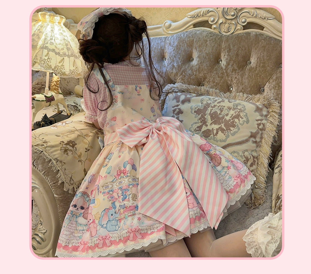 (Buyforme)DreamWhale~Puppy Parks~Sweet Lolita Kawaii Puppy Lolita Salopette 12228:725222