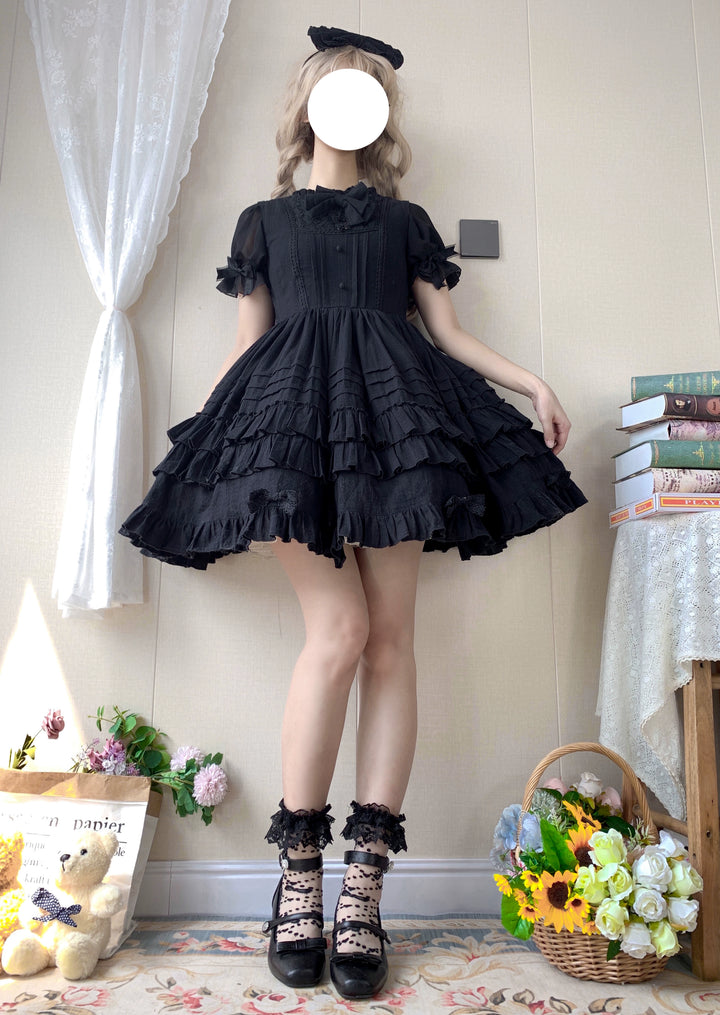 (BFM)Strawberry Witch~Elegant Lolita Jumper Skirt Solid Color JSK   