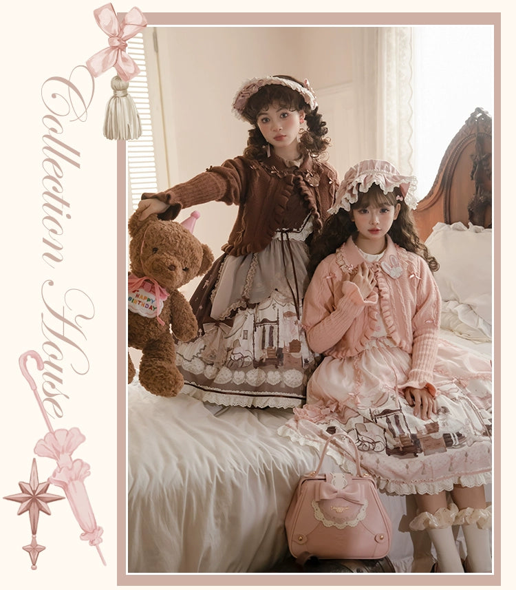 (BFM)Flower and Pearl Box~Lovely Lolita Dress OP Cloak Blouse SK Set   