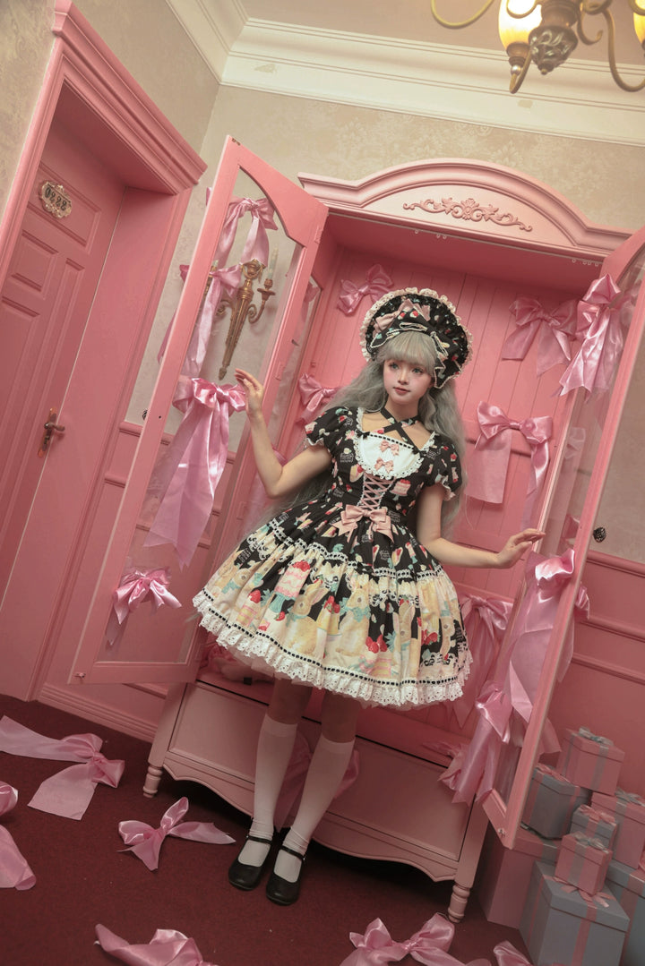 Dark Star Island~Honey Bunny Cake~Sweet Lolita JSK/OP/Strap SK/Shirt   