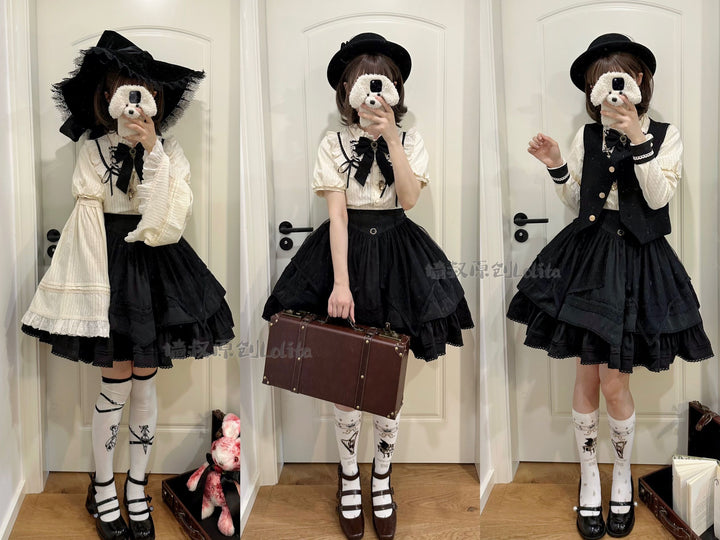 (Buyforme)Uncle Wall Original~Rich Girl~Elegant Lolita SK and Shirt   