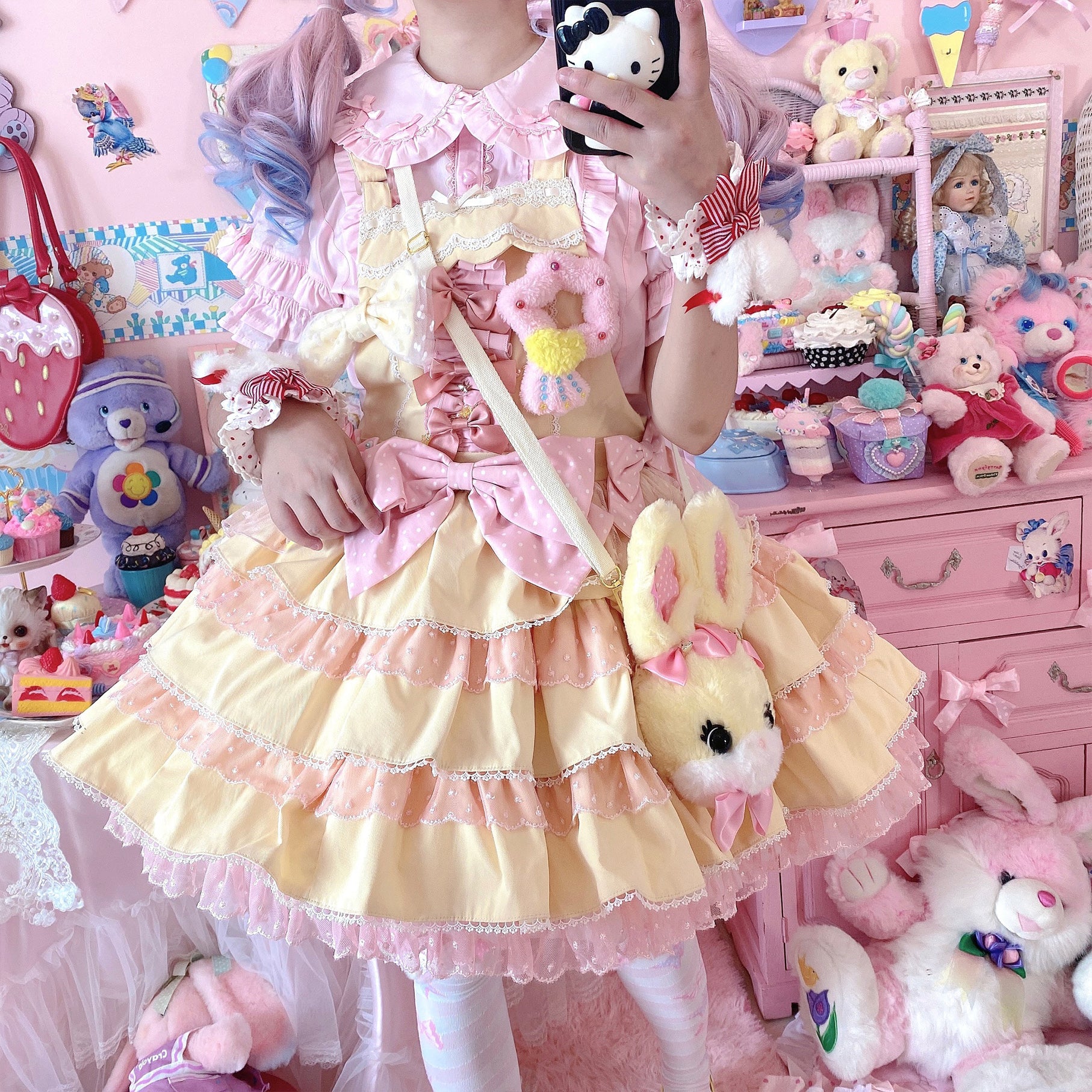 MIST - Creamy Condensed Milk - Kawaii Lolita Shirt Soft Girl Short-sleeved 9914:192306
