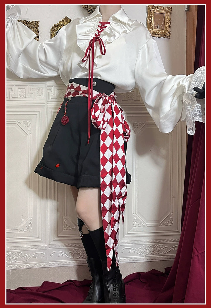 Signorina~Vampire Night Visit~Halloween Ouji Lolita Suit Gothic Lolita Uniform   