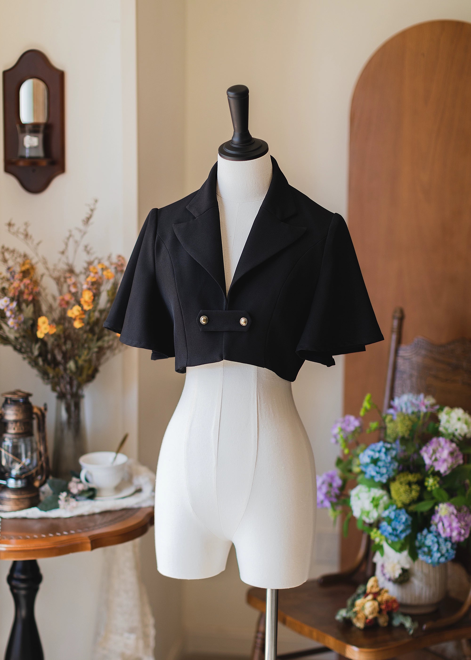 Forest Wardrobe - Vintage Lolita Fishbone Halter SK, Autumn Jacket 39620:667102