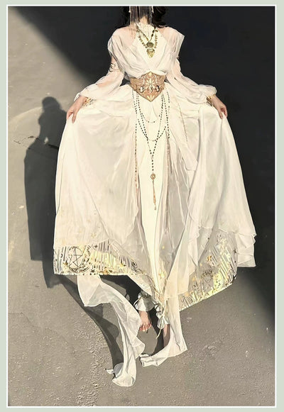 (BFM)Signorina~Divine Bride~Wedding Lolita JSK Dress Greek Style Halter Neckline Dress   