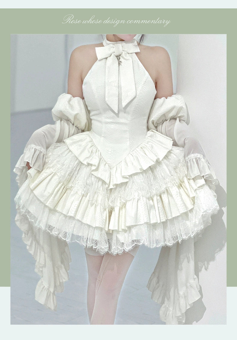 Diamond Honey - Desire Serpent - Gothic Lolita JSK Dress Snake Print Slimming Backless Dress