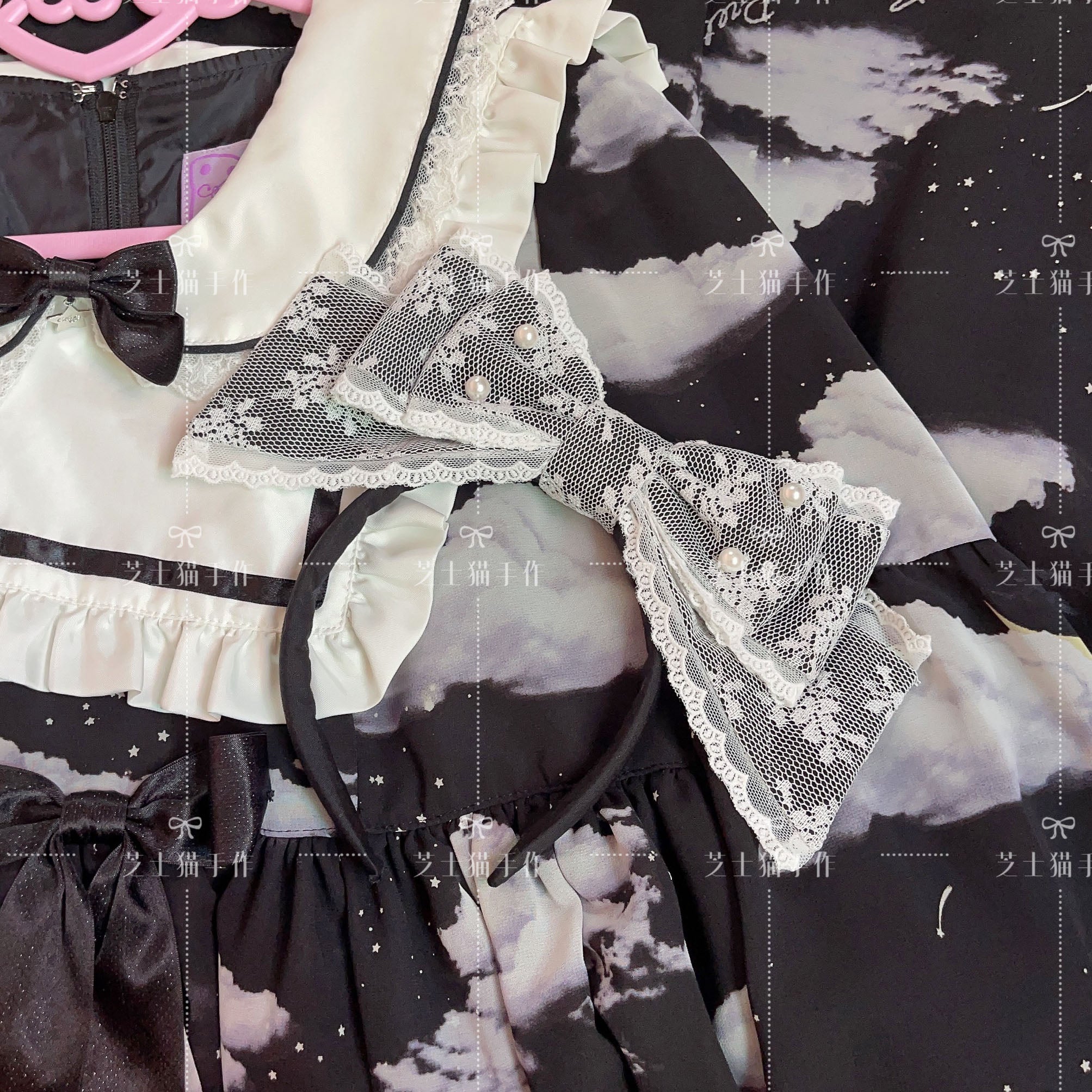 (Buyforme)Cheese Cat~Sweet Lolita KC Lace Butterfly Lolita KC with Pearl 15210:198086