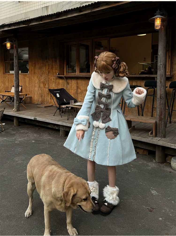 Sakurahime - Sweet Cookie - Sweet Lolita Coat Detachable Cape Pastel Outwear