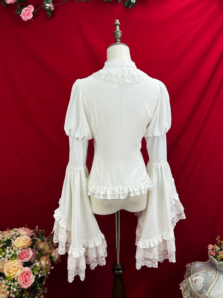 DMFS Lolita~Classic Lolita Blouse Princess Sleeves Lolita Shirt