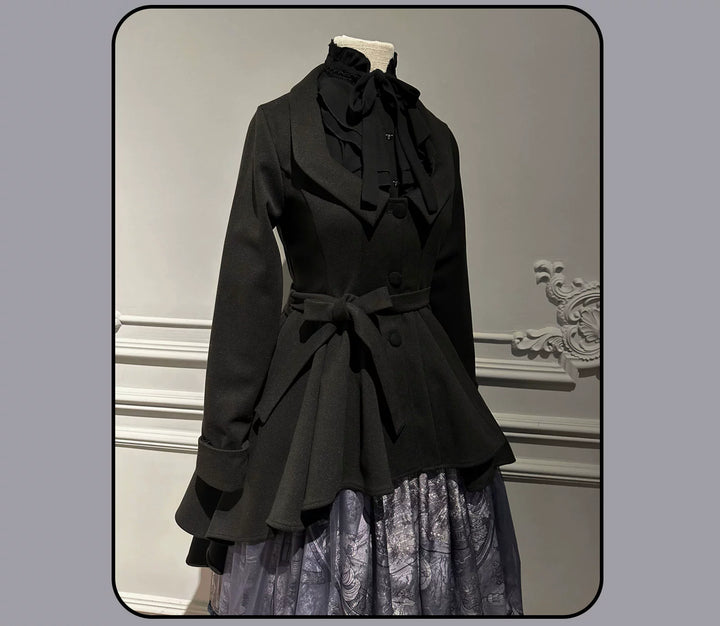 Susin Lolita~Star Disk~Gothic Lolita Dress Elegant OP Dress and Coat 40980:682770