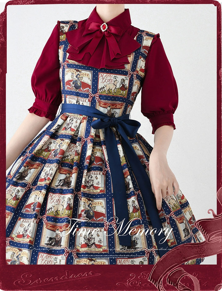 Time Memory~Earl Girl~Chiffon Classic Lolita Shirt with Mid-Length Mutton Sleeves