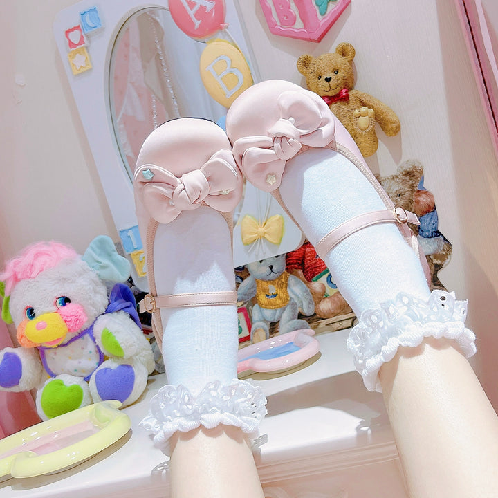 Dolly Doll~Little Fat Ding~Sweet Lolita Shoes Low Heel Round-toe Shoes   