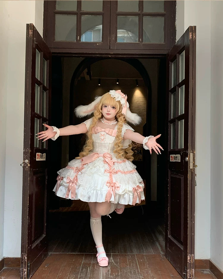 Celia's Confession - Plus-size Sweet Lolita Wedding OP Dress 44884:825532