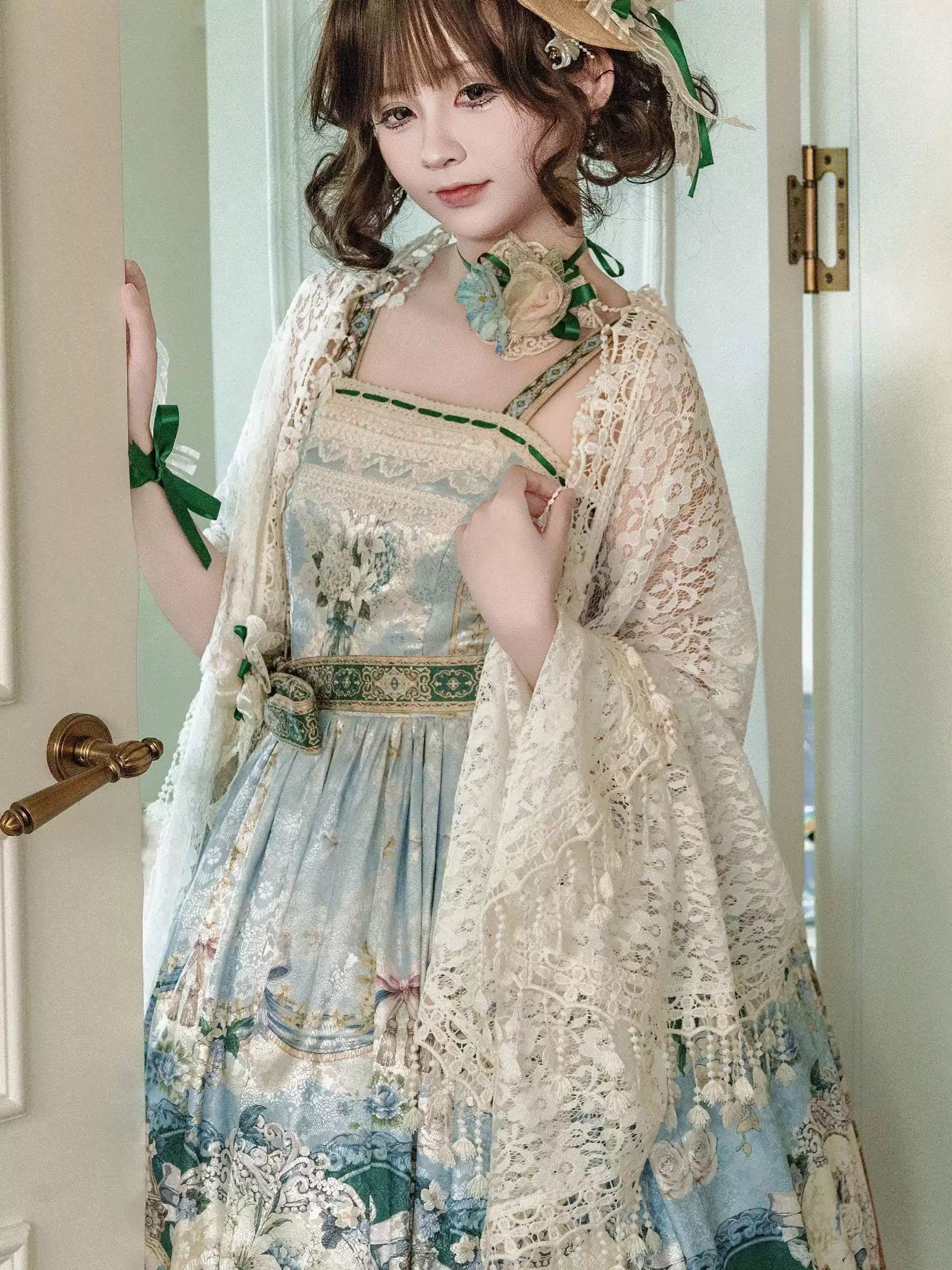 Secret of Silki Lady - Classic Lolita Floral Printed JSK Dress 45693:858837
