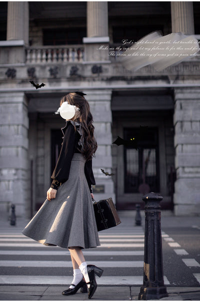 (BFM)HuTaoMuJK~Serena~Elegant Woolen Lolita JSK Dress Set   