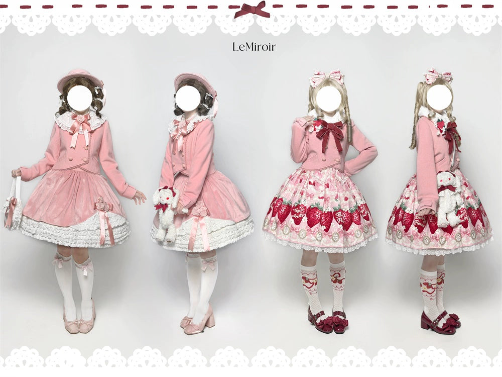 LeMiroir - Winter Solstice - Elegant Lolita Winter Short Coat & SK 44069:794202