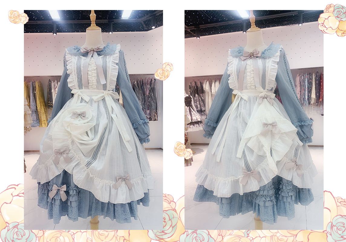 Polyhymnia - Tasha's Garden - White Classical Lolita Dress Apron