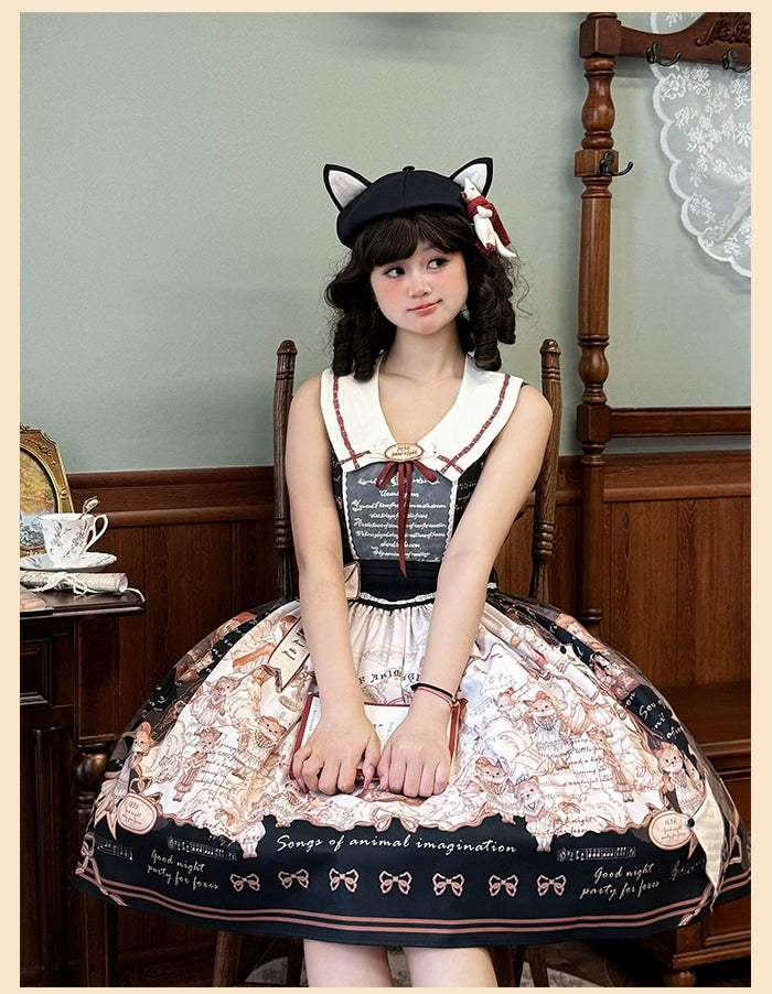 Alice Girl~Fox Band~Sweet Lolita Beret Fox Ear Hat