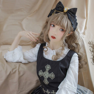 Krncrlo~Gothic Lolita Headwear and Adjustable Corset   