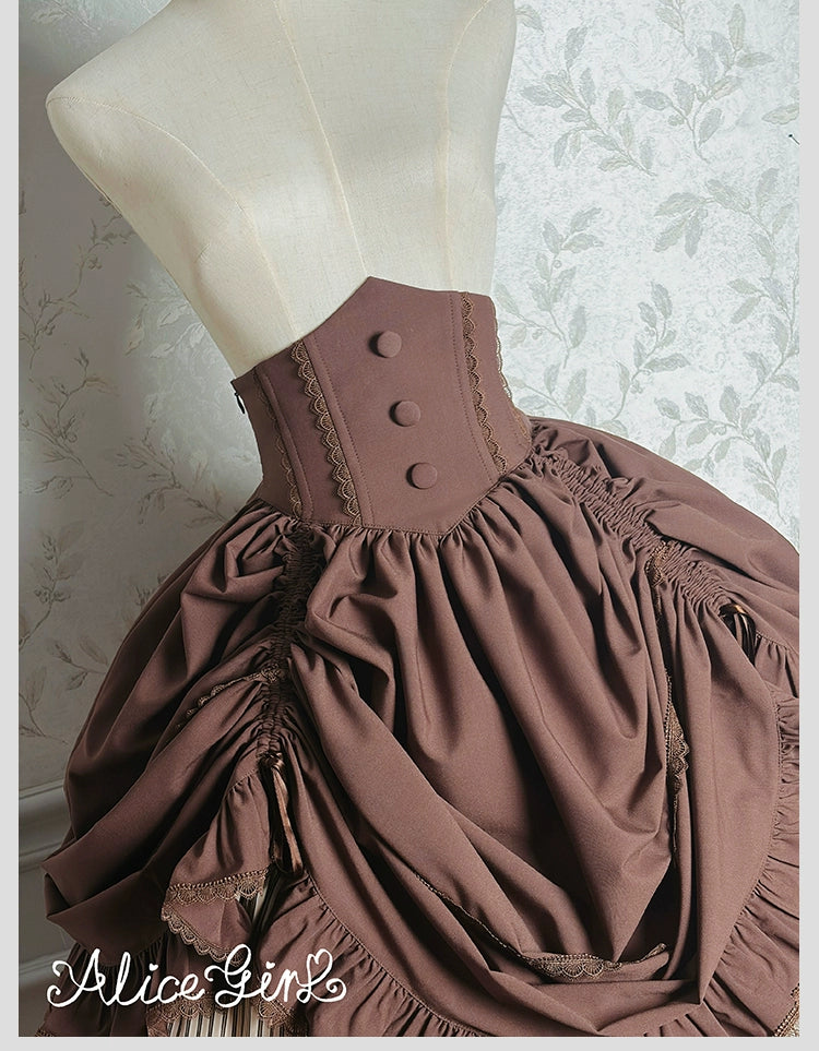 Alice Girl - Duke of Victoria - Classic Lolita SK & Overskirt Set 44092:794941