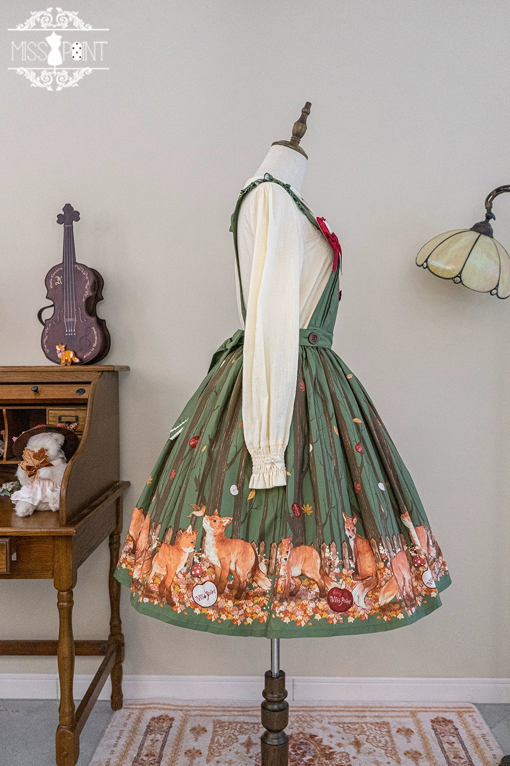 Miss Point~Fat Fox in the Forest~Elegant Lolita Skirt Detachable Chest Guard SK 37582:562300