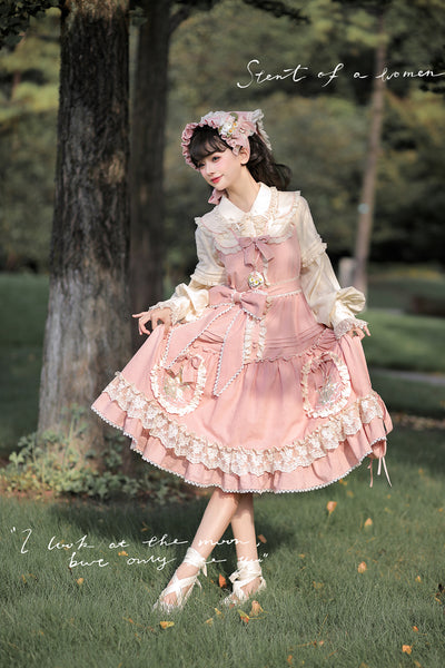 MieYe~Dasiy Letter~Sweet Lolita Dasiy Embroidery JSK   