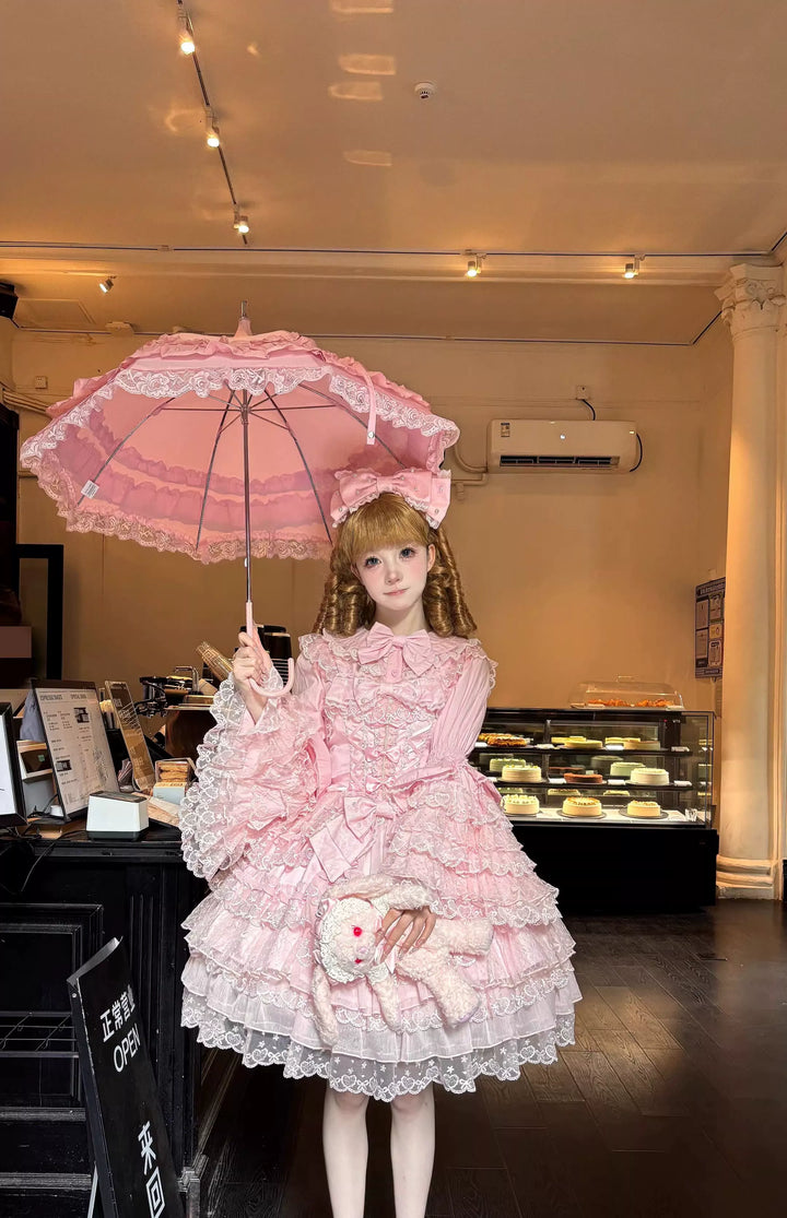 Sugar Girl~Love Overture~Sweet Lolita JSK Suit Tiered Ruffles Dress