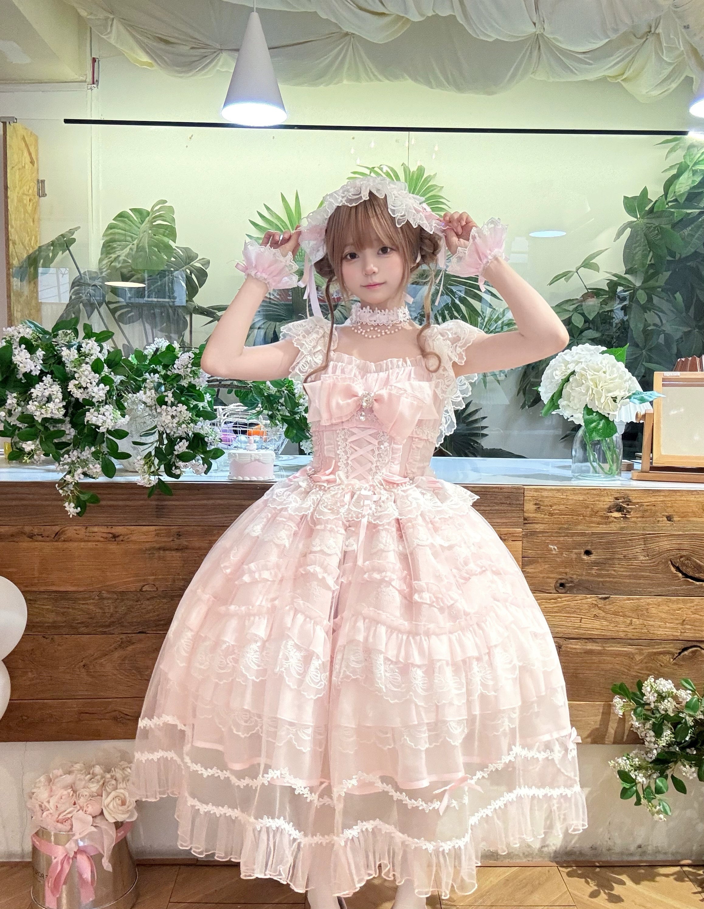 Sugar Girl - Eternal Vow - Weeding Lolita JSK, Detachable Overlay (L M S) 44248:800937