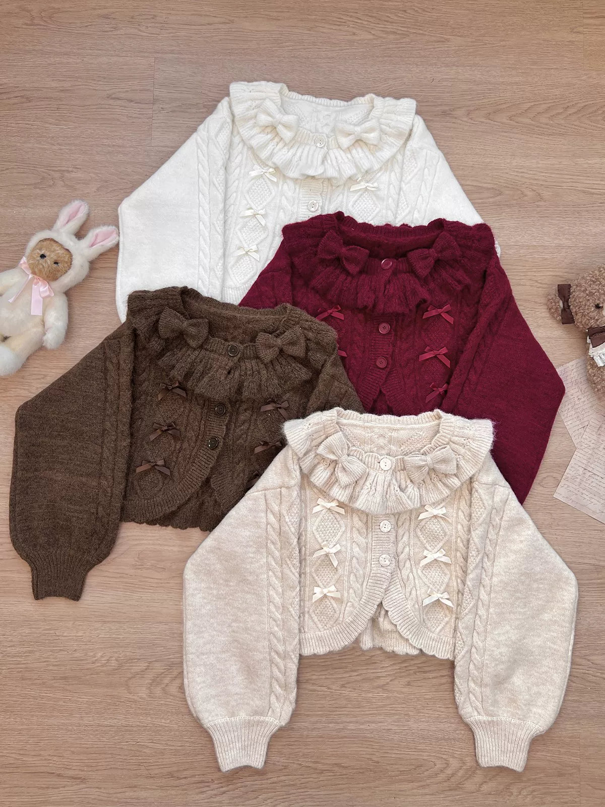 Napoleon Pastry - Sweet Lolita Cardigan, Detachable Bows