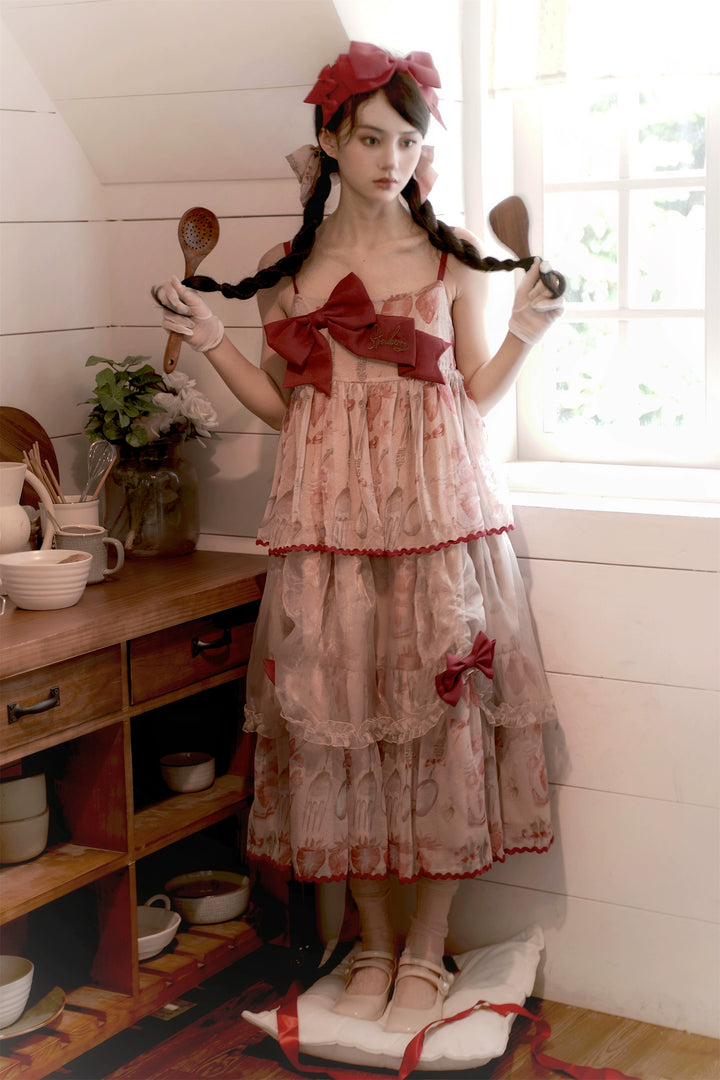 Babyblue~Strawberry Box~Sweet Lolita JSK With Strawberry Print 42972:760709