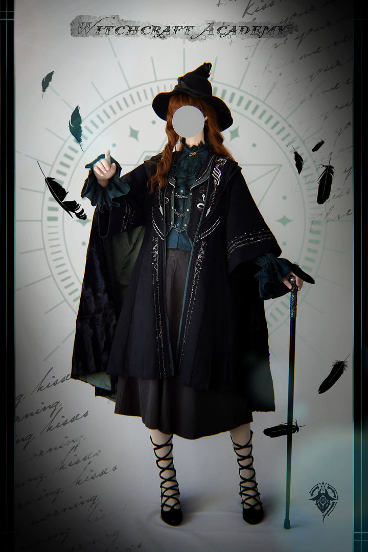 Arca et Ovis~Magic Academy G~Ouji Lolita Overcoat Embroidered Gothic Prince Long Coat