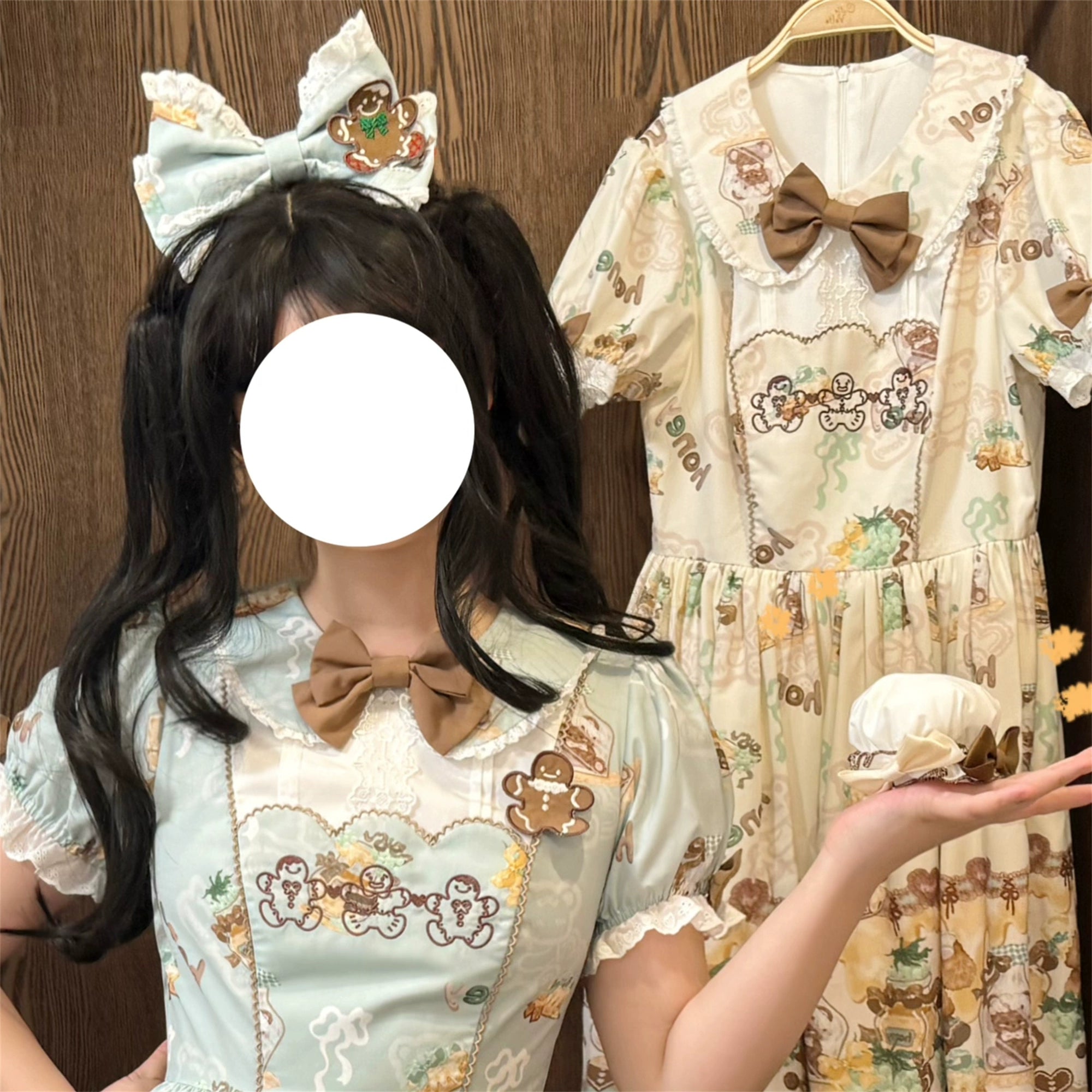 Babyblue~Bear Honey~Sweet Lolita Accessory Gingerbread Man Design 40364:660884