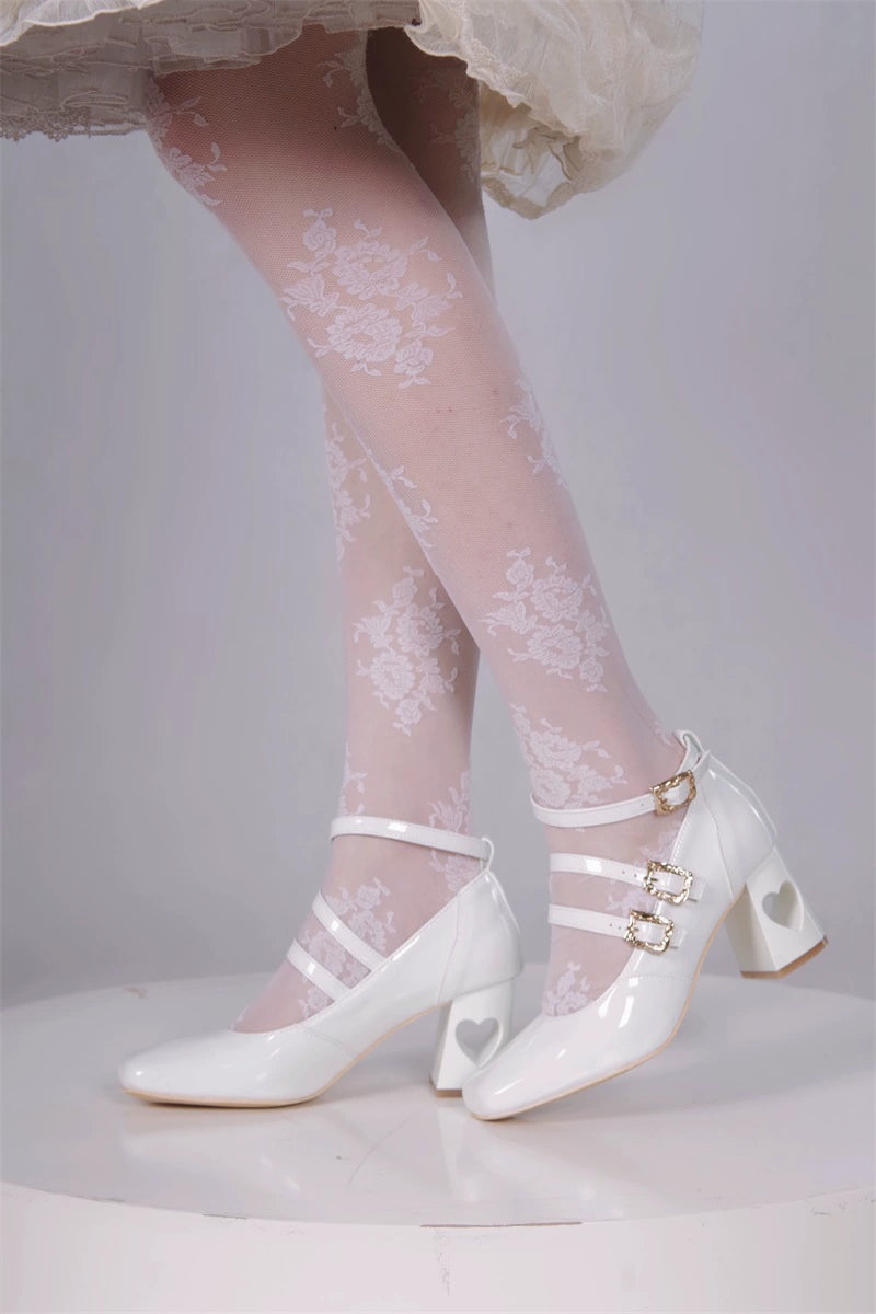 MR.Qiutian - Byron Manor - Elegant Lolita Shoes Thick Mid Heel Shoes