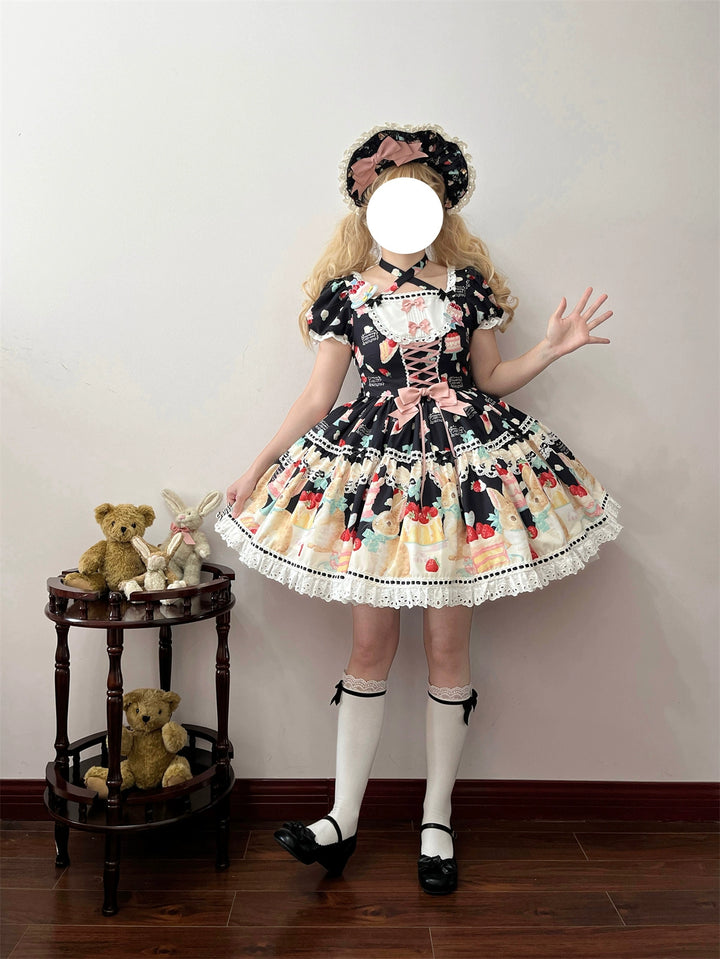 Dark Star Island~Honey Bunny Cake~Sweet Lolita JSK/OP/Strap SK/Shirt 39864:638628